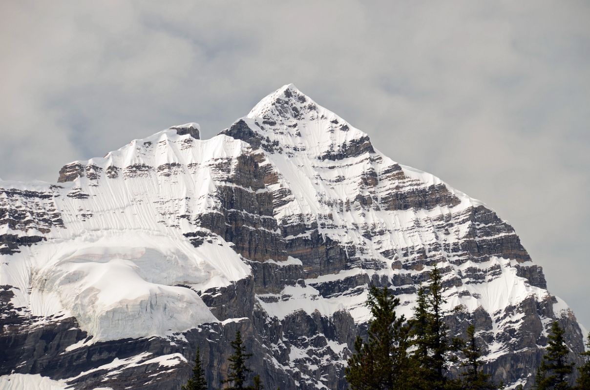 02 Whitehorn Mountain Close Up From Berg Lake Trail Between Berg Lake and Emperor Falls